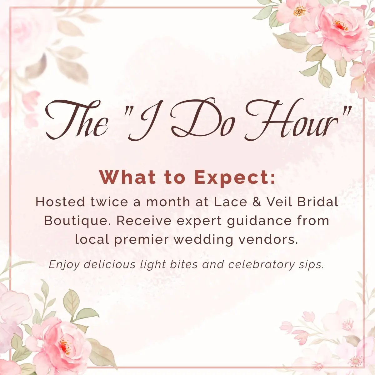 The &quot;I Do&quot; Hour