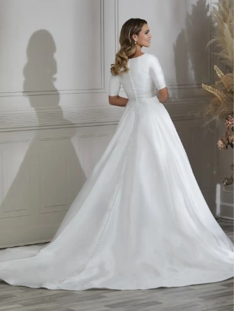Lavish - A Collection by Lace & Veil 28136 #1 White thumbnail