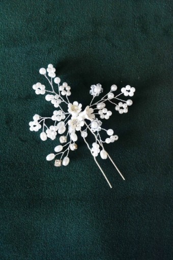Elegance - Accessories by Lace & Veil Pearl Hair Clip - CJ10603H39S #0 default thumbnail