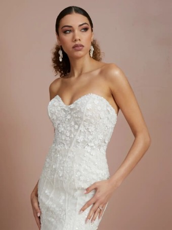 Lavish - A Collection by Lace & Veil 18392 #2 Ivory/Almond thumbnail