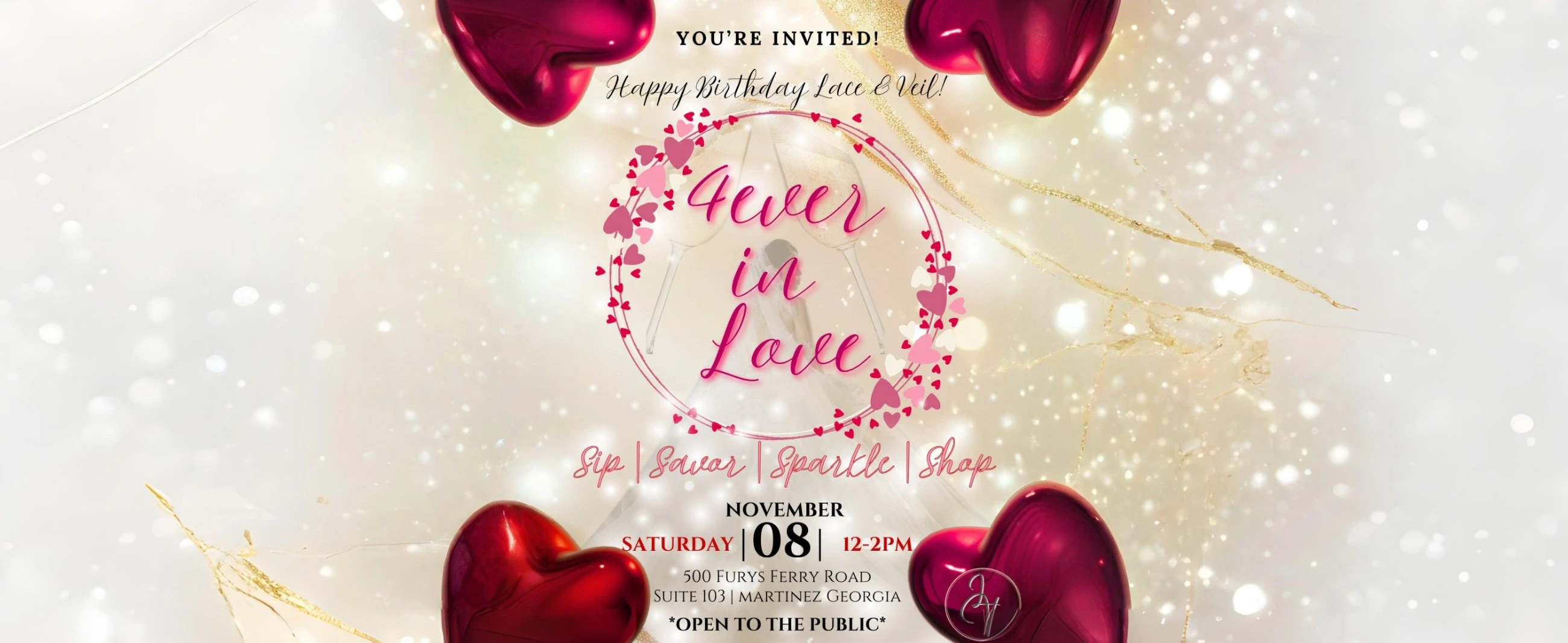 4 ever in Love event, desktop banner